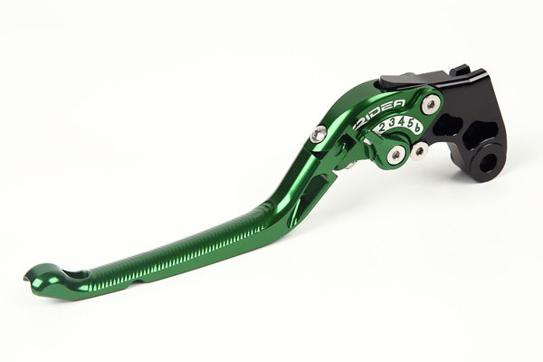 可倒式アジャストクラッチレバー グリーン RIDEA（リデア） GSR250（12〜13年）