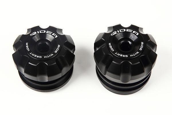 フロントアクスルスライダー ブラック RIDEA（リデア） TMAX530（12〜14年）