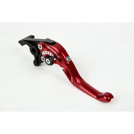 可倒式アジャストショートブレーキレバー右側 レッド RIDEA（リデア） マグザム（MAXAM）10〜12年