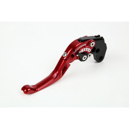 可倒式アジャストショートブレーキレバー左側 レッド RIDEA（リデア） マグザム（MAXAM）10〜12年
