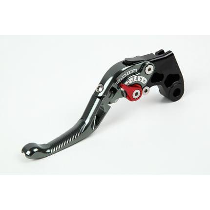 可倒式アジャストショートブレーキレバー左側 チタン RIDEA（リデア） マグザム（MAXAM）10〜12年