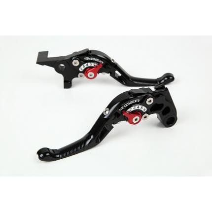 可倒式アジャストショートレバー ブレーキレバー左右セット ブラック RIDEA（リデア） マグザム（MAXAM）10〜12年