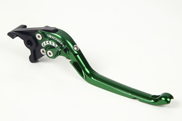可倒式アジャストブレーキレバー グリーン RIDEA（リデア） FZ6フェザー（04〜10年）