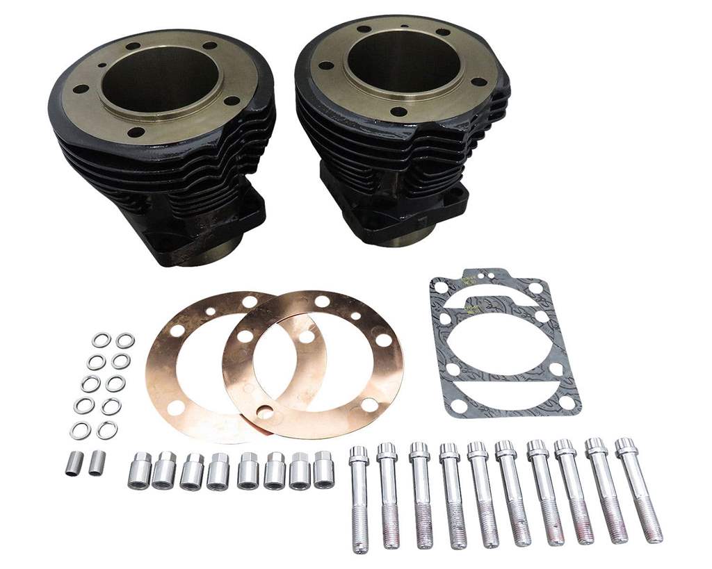 シリンダーセット 74" ショベルヘッド用 ブラック（014402） S＆S（エスアンドエス）