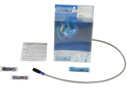 リアブレーキホースキット ブラック クリア スウェッジライン（SWAGE-LINE） Ninja400（ニンジャ）14年〜