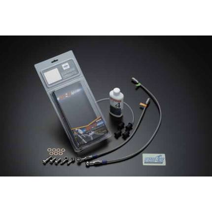 SWAGE-LINE-PRO フロントブレーキホースキット クリアホース シルバー ステンレス h字型 バイピース スウェッジライン GSX-R1000 03〜04年