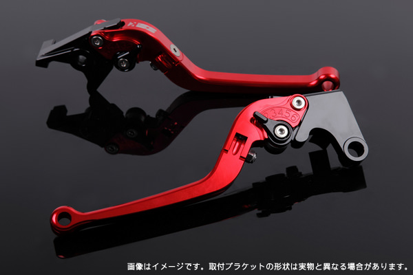 可倒式アジャストブレーキレバー 左右セット レッド SSK SPEEDRA（スピードラ） PCX125（JF28/JF56）