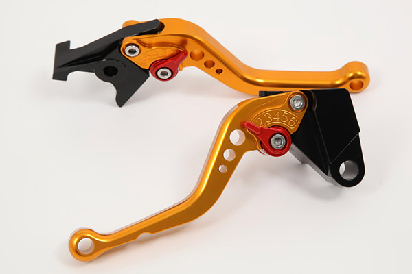 ショートアジャストレバー クラッチ&ブレーキセット ゴールド SSK SPEEDRA（スピードラ） Z800（13年）