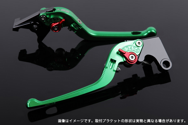 可倒式アジャストレバー 3Dタイプ ブレーキレバー＆クラッチレバーセット グリーン SSK SPEEDRA（スピードラ） Ninja H2/H2R（15年〜）
