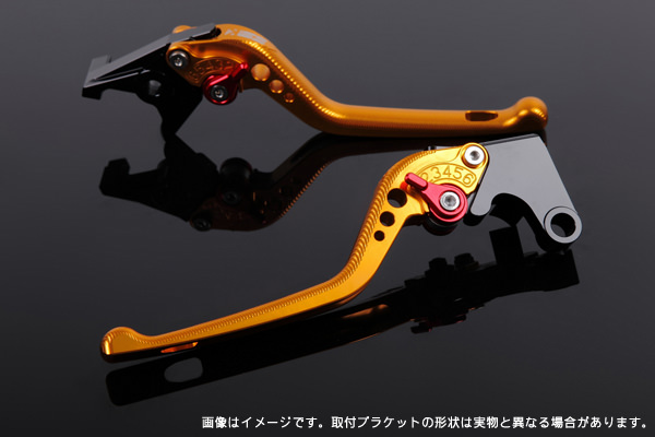 アジャストレバー 3Dタイプ ブレーキレバー＆クラッチレバーセット ゴールド SSK SPEEDRA（スピードラ） Ninja H2/H2R（15年〜）