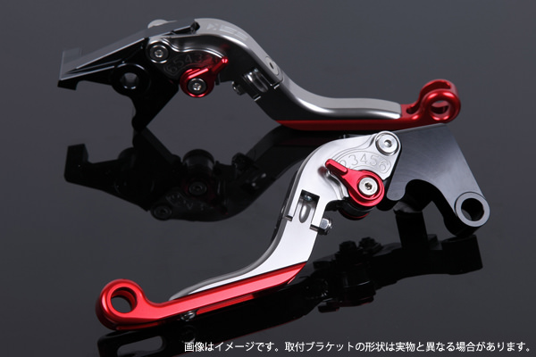 可倒延長式アジャストレバー クラッチレバー/ブレーキレバーセット 本体/チタン アジャスター/ブラック SSK SPEEDRA（スピードラ） TRIUMPH スラクストンR16年