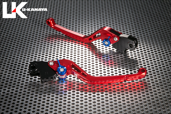 スタンダードタイプ ロングアルミビレットレバーセット（レッド） U-KANAYA BMW R1200RT（10年〜）