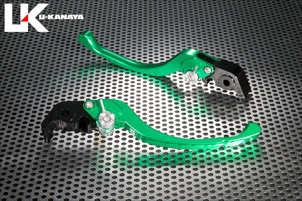 ツーリングタイプ アルミビレットレバーセット（グリーン） U-KANAYA DUCATI 1098/S/Tricolor（07〜08年）