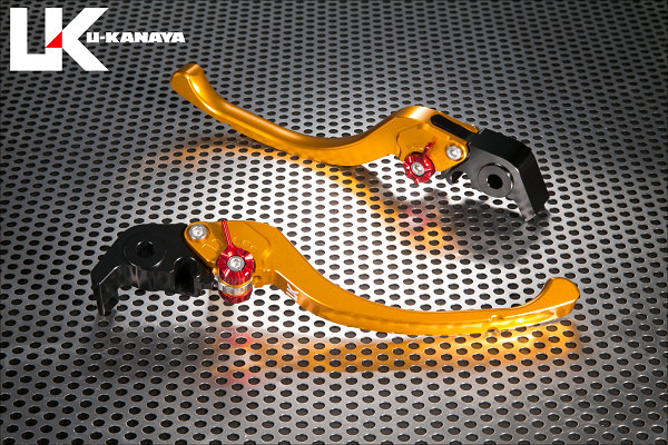 ツーリングタイプ アルミビレットレバーセット（ゴールド） U-KANAYA DUCATI 749/R（03〜06年）