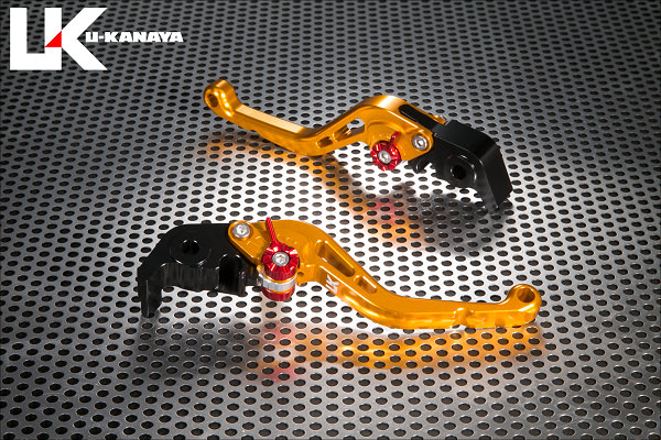 スタンダードタイプ ショートアルミビレットレバーセット（ゴールド） U-KANAYA DUCATI 749/R（03〜06年）