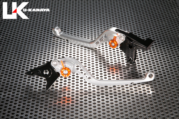 スタンダードタイプ ロングアルミビレットレバーセット（シルバー） U-KANAYA ZX-10（88〜89年）