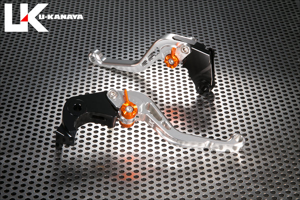 スタンダードタイプ ショートアルミビレットレバーセット（シルバー） U-KANAYA ZX-6R（07〜18年）