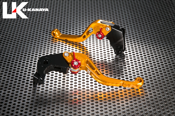スタンダードタイプ ショートアルミビレットレバーセット（ゴールド） U-KANAYA ZX-10R（16年〜）