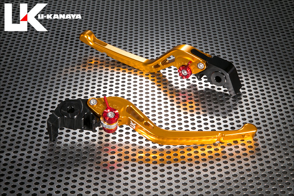 GPタイプ ロングアルミビレットレバーセット（ゴールド） U-KANAYA ZX-10R（16年〜）