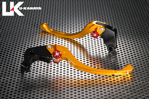 ツーリングタイプ アルミビレットレバーセット（ゴールド） U-KANAYA ZX-10R（16年〜）