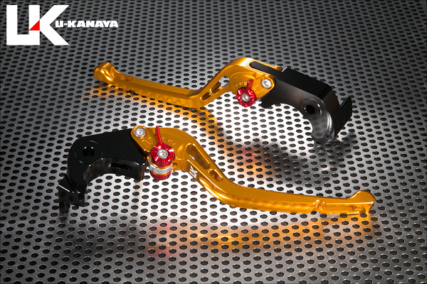 GPタイプ ロングアルミビレットレバーセット（ゴールド） U-KANAYA ZX-14