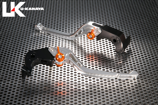 GPタイプ ロングアルミビレットレバーセット（シルバー） U-KANAYA ZX-14