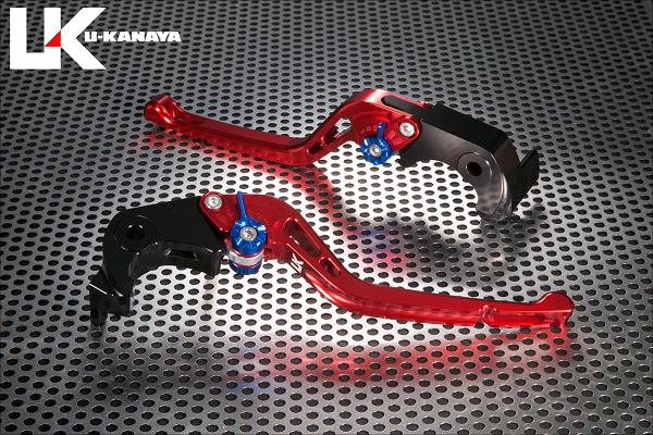 GPタイプ ロングアルミビレットレバーセット（レッド） U-KANAYA ZX-14