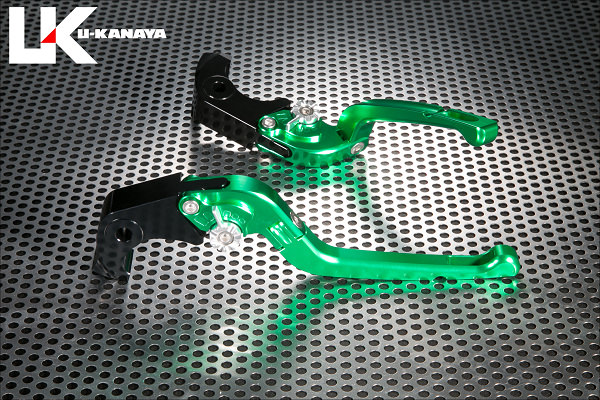 可倒式Rタイプ アルミビレットレバーセット（グリーン） U-KANAYA ZX-14