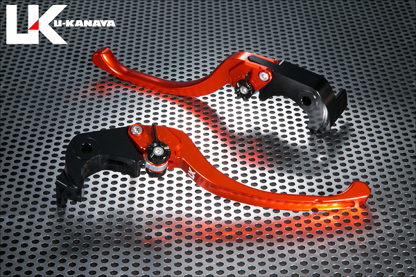 ツーリングタイプ アルミビレットレバーセット（オレンジ） U-KANAYA ZX-14