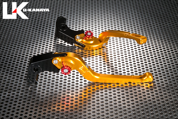 可倒式Rタイプ アルミビレットレバーセット（ゴールド） U-KANAYA ZZR1400