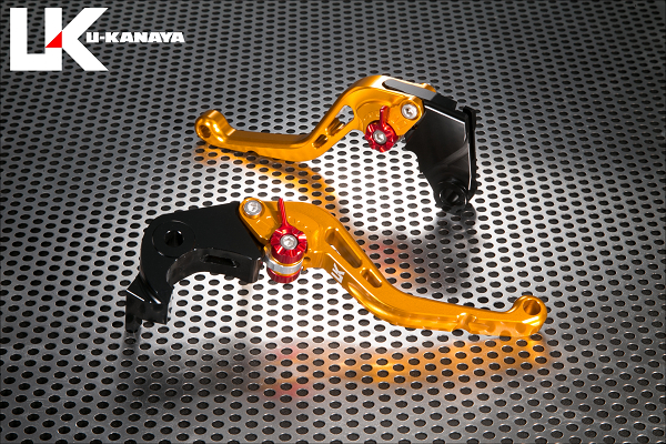 スタンダードタイプ ショートアルミビレットレバーセット ゴールド U-KANAYA Z900RS