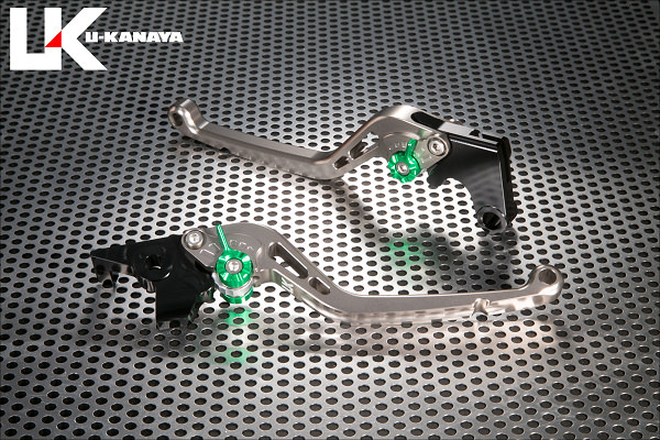 スタンダードタイプ ロングアルミビレットレバーセット（チタンカラー） U-KANAYA GSR600（06〜11年）