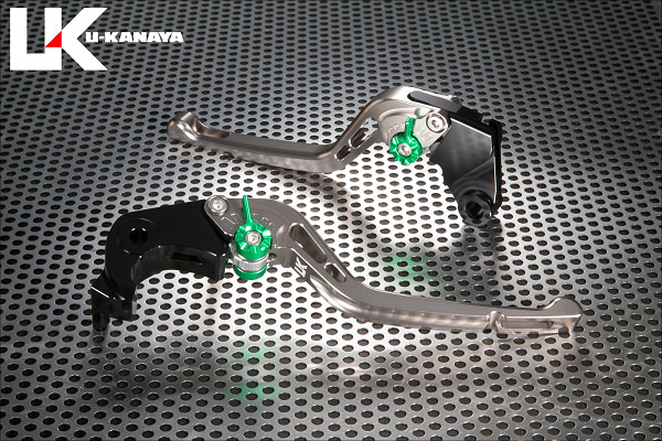 GPタイプ ロングアルミビレットレバーセット（チタンカラー） U-KANAYA GSX-R750（04〜05年）