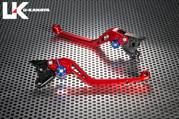 スタンダードタイプ ロングアルミビレットレバーセット（レッド） U-KANAYA スカイウェイブ250（SKYWAVE）