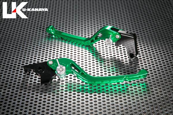 GPタイプ ロングアルミビレットレバーセット グリーン U-KANAYA GSX250R