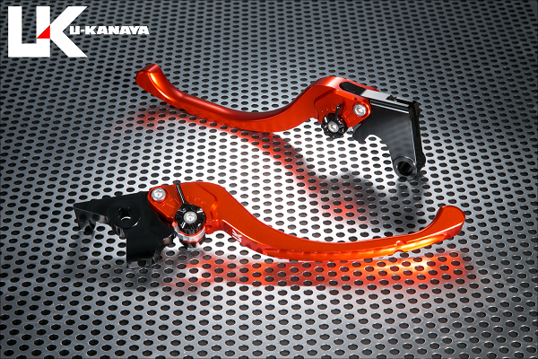 ツーリングタイプ アルミビレットレバーセット オレンジ U-KANAYA GSX250R