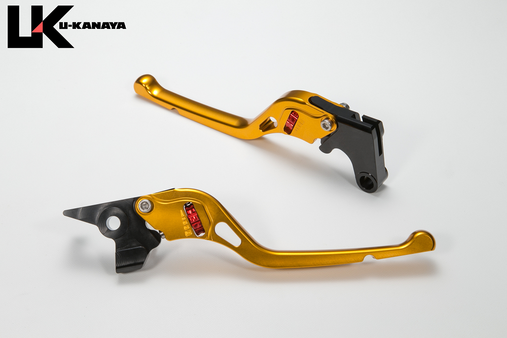 ホイールタイプ アルミビレットレバー ゴールド（ツヤあり） U-KANAYA MT-09（21年）