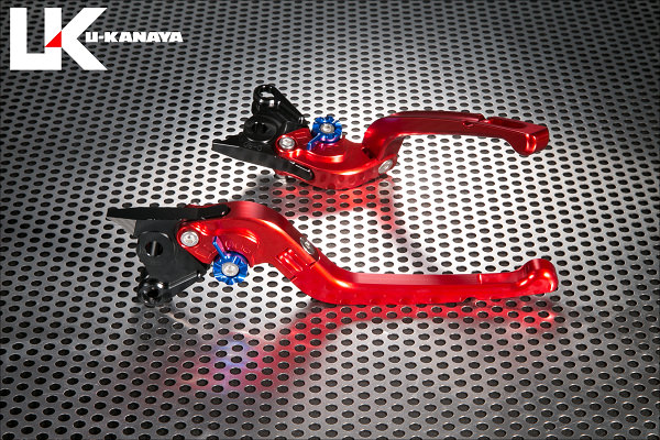 可倒式Rタイプ アルミビレットレバーセット（レッド） U-KANAYA グランドマジェスティ（SG15J）