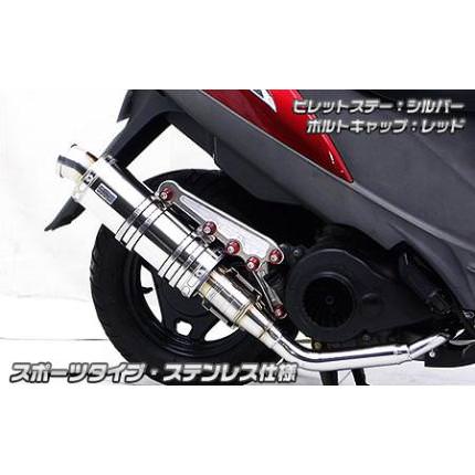 アニバーサリーマフラー スポーツタイプステンレス ウイルズウィン アドレスV125 O2センサー有りモデル