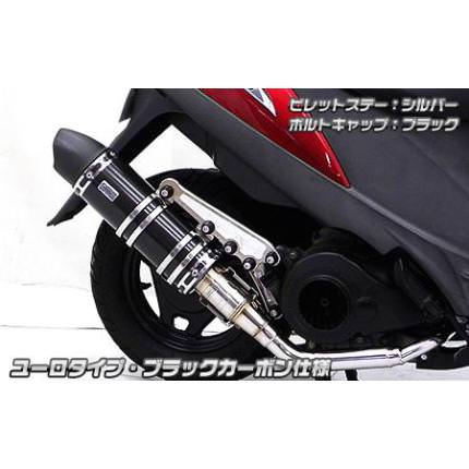 アニバーサリーマフラーユーロタイプブラックカーボン ウイルズウィン（WirusWin）  アドレスV125S