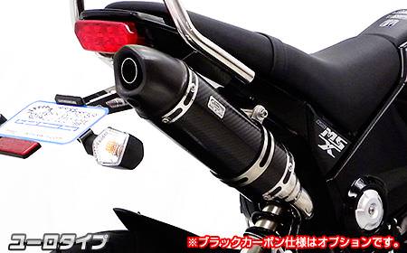 ロイヤルマフラー ユーロタイプ ブラックカーボン（スリップオンタイプ） ウイルズウィン（WirusWin） グロム（GROM）MSX125