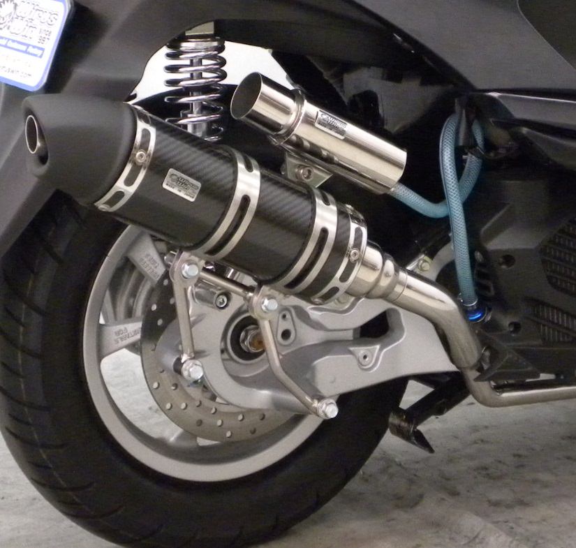 ロイヤルマフラー ユーロタイプ ブラックカーボン仕様 ウイルズウィン（WirusWin） トリシティ125（TRICITY125）SE82J