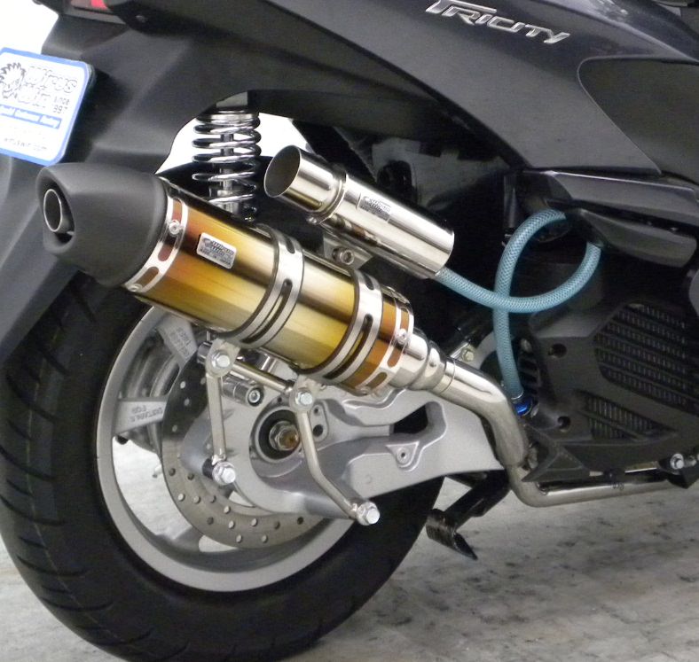 ロイヤルマフラー ユーロタイプ チタン仕様 ウイルズウィン（WirusWin） トリシティ125（TRICITY125）SE82J