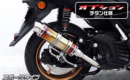 ロイヤルマフラー スポーツタイプ チタン仕様 ウイルズウィン（WirusWin） NMAX155（8BK-SG66J）