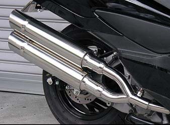 スタイリッシュツインマフラー ポッパータイプ ウイルズウィン（WirusWin）スカイウェイブ（CJ44/45/46）