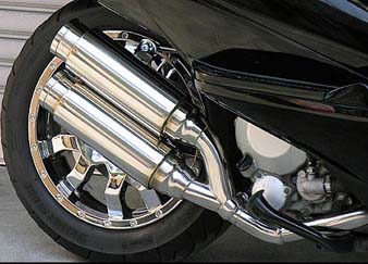 アトミックツインマフラー バズーカータイプ ウイルズウィン（WirusWin）スカイウェイブ（CJ43）