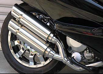 アトミックツインマフラー ポッパータイプ ウイルズウィン（WirusWin）スカイウェイブ（CJ43）