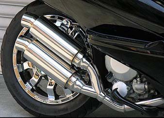 アトミックツインマフラー スポーツタイプ ウイルズウィン（WirusWin）スカイウェイブ（CJ43）