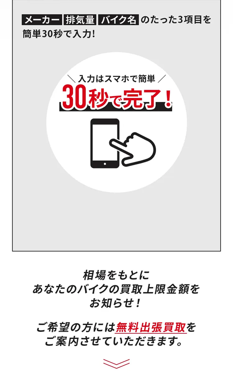入力はスマホで簡単 30秒で完了!